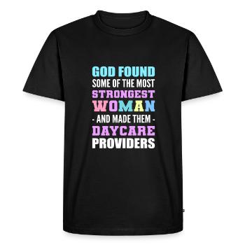 Appreciation of childcare. Providers of - Men's Premium Organic T-Shirt - black - Front - Nico (187cm)