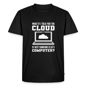 White Hat Hacker. Cyber warriors. - Men's Premium Organic T-Shirt - black - Front - Nico (187cm)