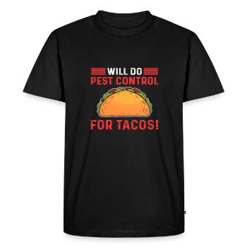 Fera la lutte antiparasitaire pour les tacos. - T-shirt Premium bio Homme - noir - Devant - Nico (187cm)