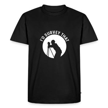 I would presumptuous. Cartographer. - Men's Premium Organic T-Shirt - black - Front - Nico (187cm)