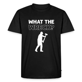 Quelle est l’épave? Démolition de la maison d’amélioration de la maison - T-shirt Premium bio Homme - noir - Devant - Nico (187cm)
