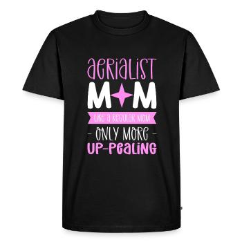 Mère aérienne. Comme une mère normale - T-shirt Premium bio Homme - noir - Devant - Nico (187cm)