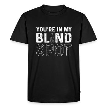You are in my blind spot. Blind persons - Men's Premium Organic T-Shirt - black - Front - Nico (187cm)