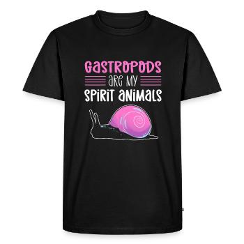 Gastropods are my soul animal. Shelling - Men's Premium Organic T-Shirt - black - Front - Nico (187cm)