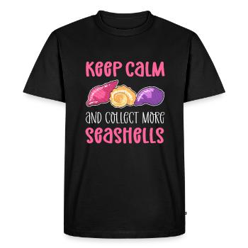 Keep calm - Men's Premium Organic T-Shirt - black - Front - Nico (187cm)
