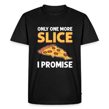 Juste un autre morceau, je vous le promets. Pizza Pan Pizza - T-shirt Premium bio Homme - noir - Devant - Nico (187cm)