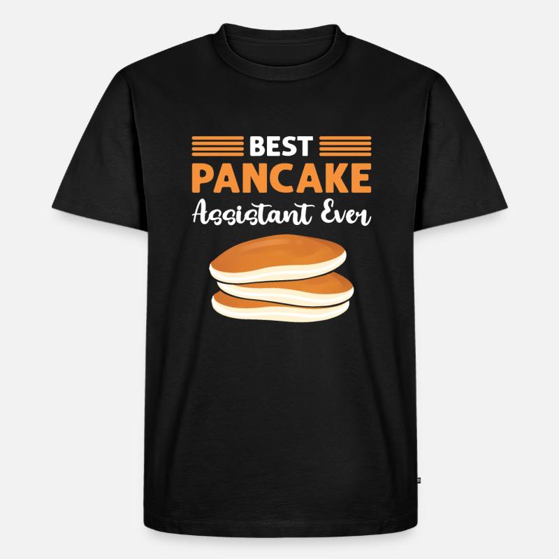 Bester Pfannkuchen-Assistent Aller Zeiten. - Männer Premium Bio T-Shirt - Schwarz