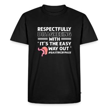 Bariatric surgery Gastrectomy Gastric surgery - Men's Premium Organic T-Shirt - black - Front - Nico (187cm)