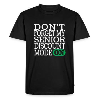 Pension de retraité drôle - T-shirt Premium bio Homme - noir - Devant - Nico (187cm)