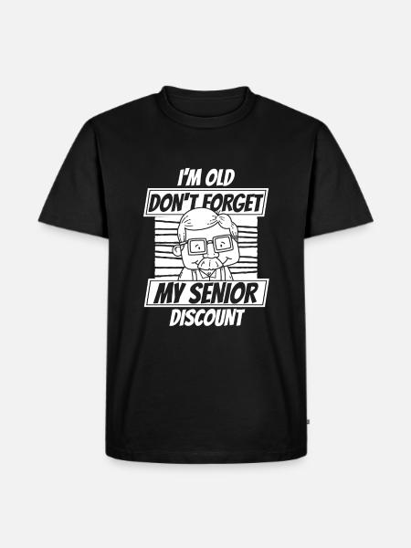 Pensioner Pension Funny - Men's Premium Organic T-Shirt - black