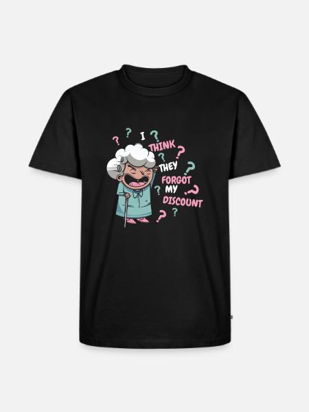 Pensioner Pension Humor - Men's Premium Organic T-Shirt - black