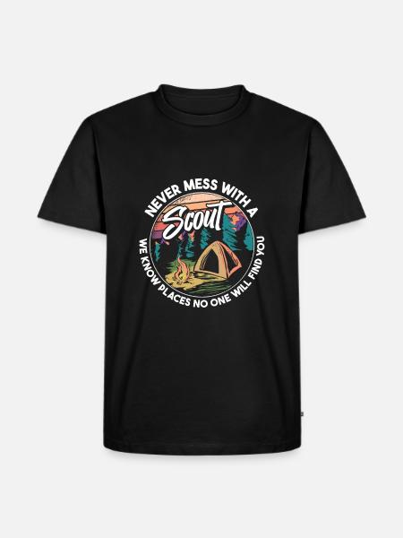 Boy Scout Humor - Men's Premium Organic T-Shirt - black