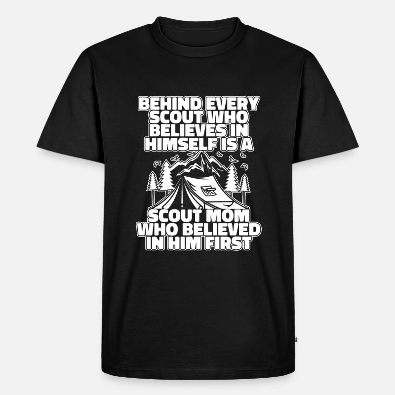 Pfadfinder - Männer Premium Bio T-Shirt - Schwarz