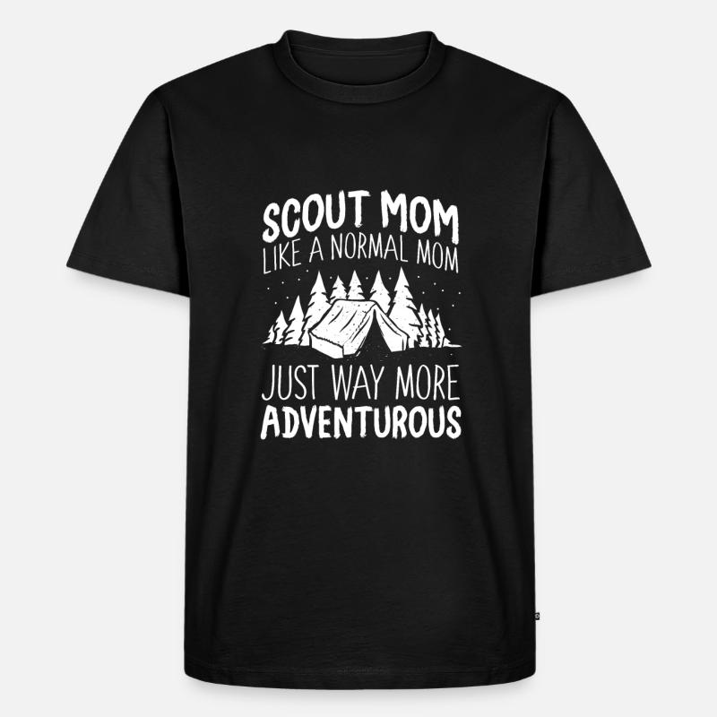 Pfadfinder Mutter - Männer Premium Bio T-Shirt - Schwarz