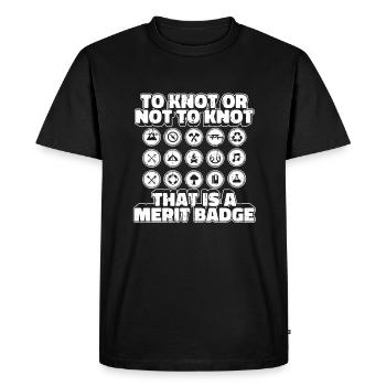 Nœuds Pathfinder - T-shirt Premium bio Homme - noir - Devant - Nico (187cm)
