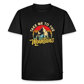 Boy Scout Mountain Take Me To The Mountains - Men's Premium Organic T-Shirt - black - Front - Nico (187cm)