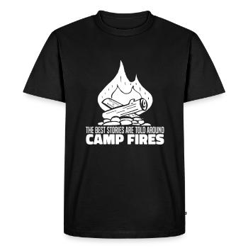 Boy Scout Cool - Men's Premium Organic T-Shirt - black - Front - Nico (187cm)