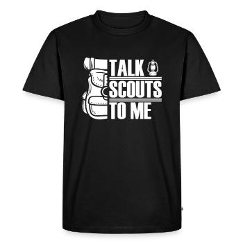 Éclaireur - T-shirt Premium bio Homme - noir - Devant - Nico (187cm)