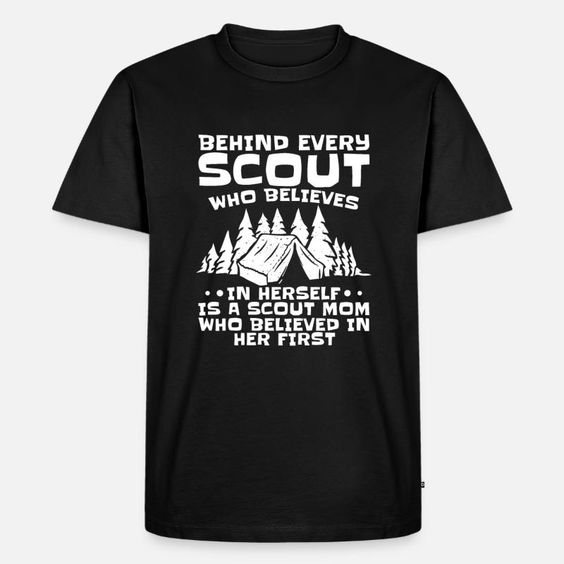 Pfadfinder - Männer Premium Bio T-Shirt - Schwarz