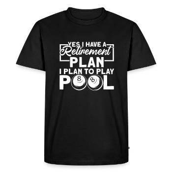 Pensioner pension funny - Men's Premium Organic T-Shirt - black - Front - Nico (187cm)