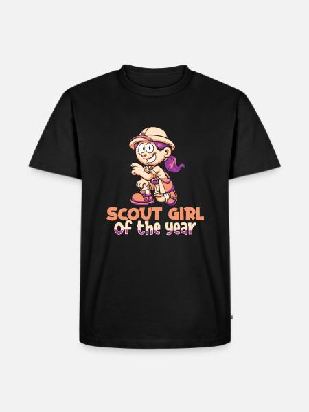 Fille scoute - T-shirt Premium bio Homme - noir