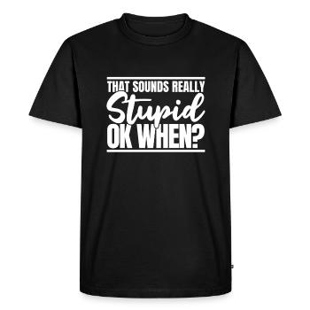 Black humor - Men's Premium Organic T-Shirt - black - Front - Nico (187cm)