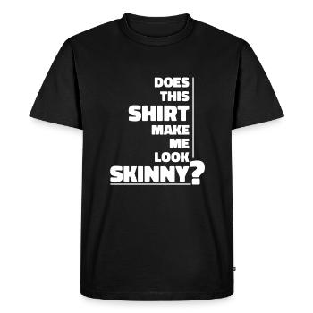 Humour noir Drôle - T-shirt Premium bio Homme - noir - Devant - Nico (187cm)
