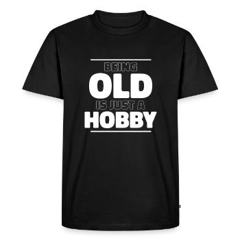 Humour noir drôle - T-shirt Premium bio Homme - noir - Devant - Nico (187cm)
