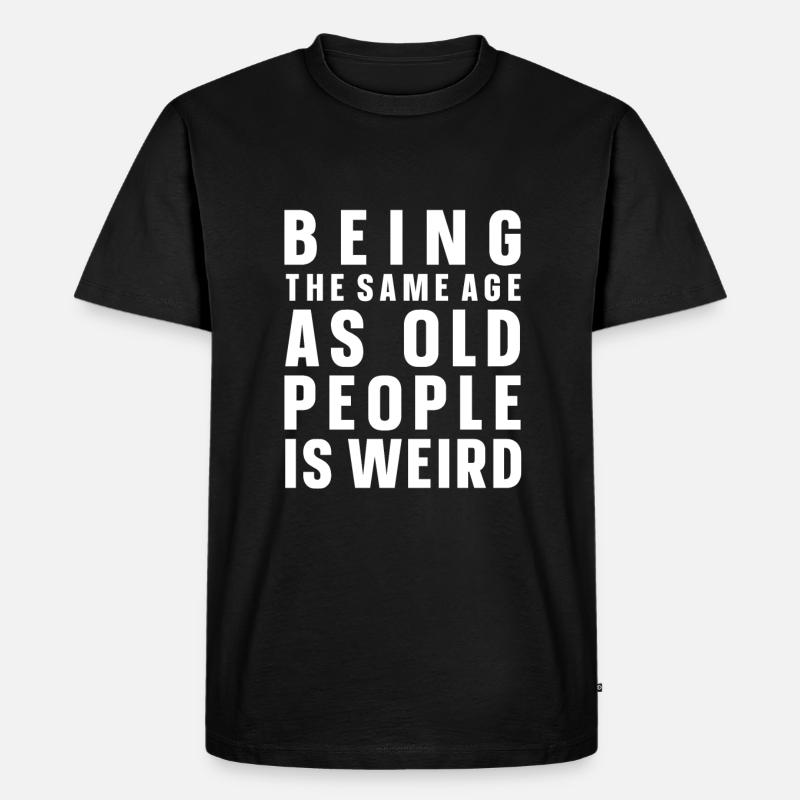 Schwarzer Humor - Männer Premium Bio T-Shirt - Schwarz