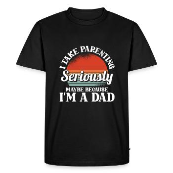 Black humor - Men's Premium Organic T-Shirt - black - Front - Nico (187cm)