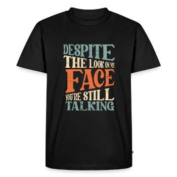 Black humor - Men's Premium Organic T-Shirt - black - Front - Nico (187cm)