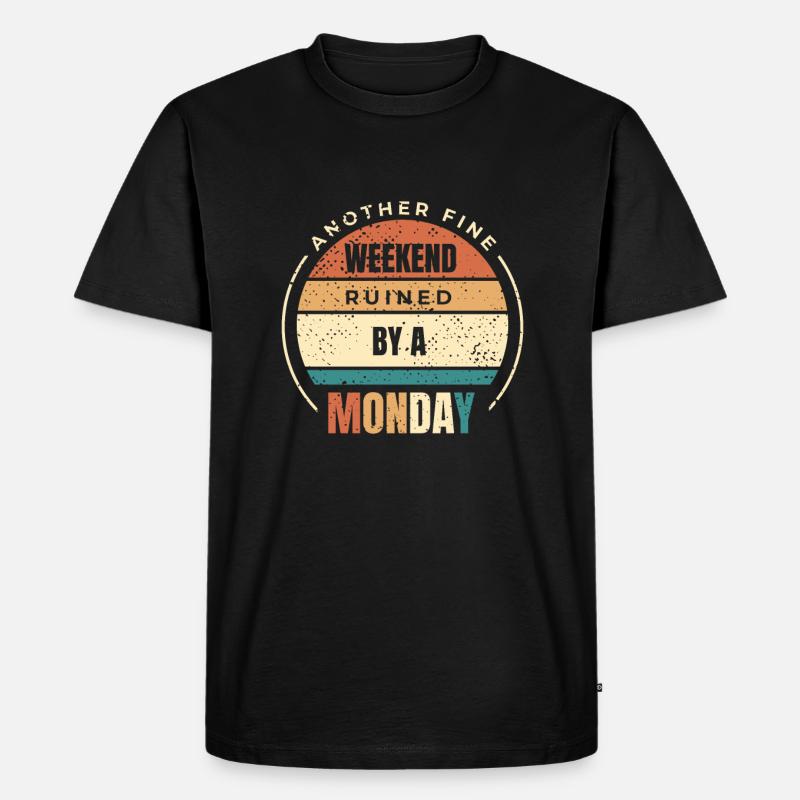 Schwarzer Humor - Männer Premium Bio T-Shirt - Schwarz