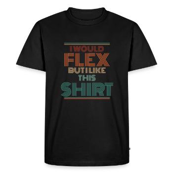 Humour noir - T-shirt Premium bio Homme - noir - Devant - Nico (187cm)
