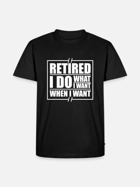 Pensioner pension - Men's Premium Organic T-Shirt - black