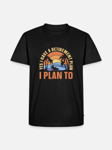 Pensioner pension funny - Men's Premium Organic T-Shirt - black