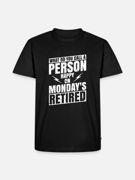 Pension de pensionné - T-shirt Premium bio Homme - noir