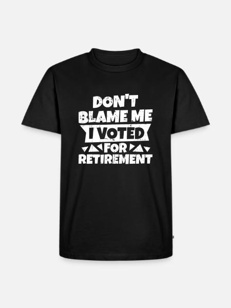 Pensioner pension - Men's Premium Organic T-Shirt - black