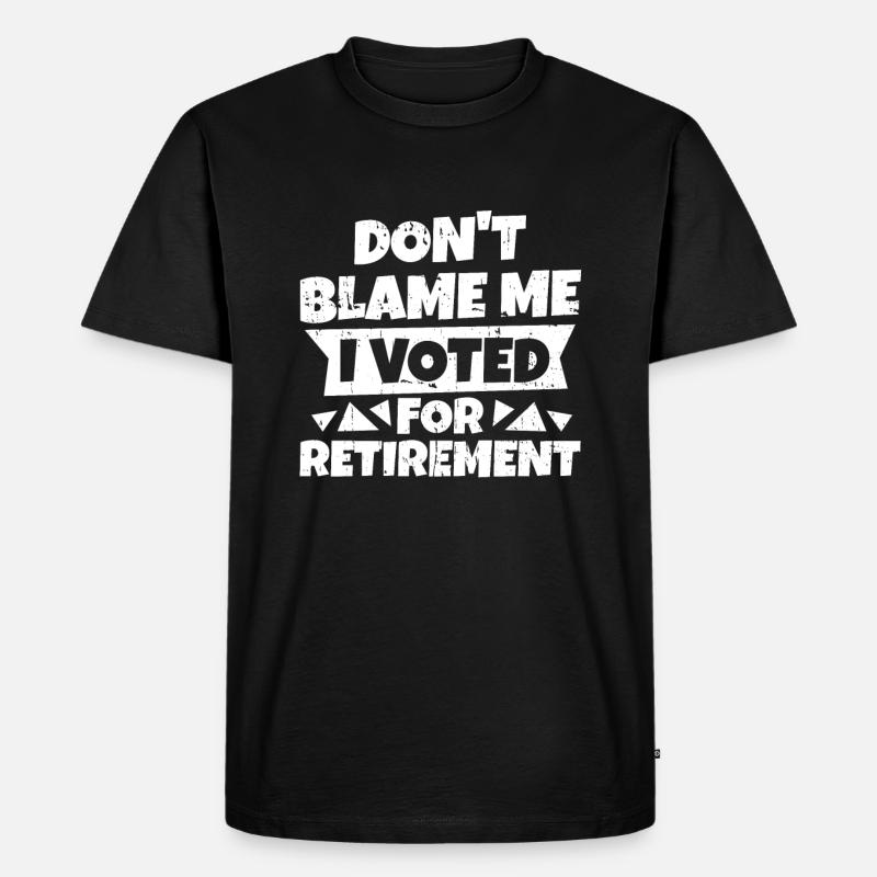 Rentner Rente - Männer Premium Bio T-Shirt - Schwarz