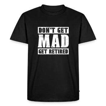 Pensioner pension funny - Men's Premium Organic T-Shirt - black - Front - Nico (187cm)