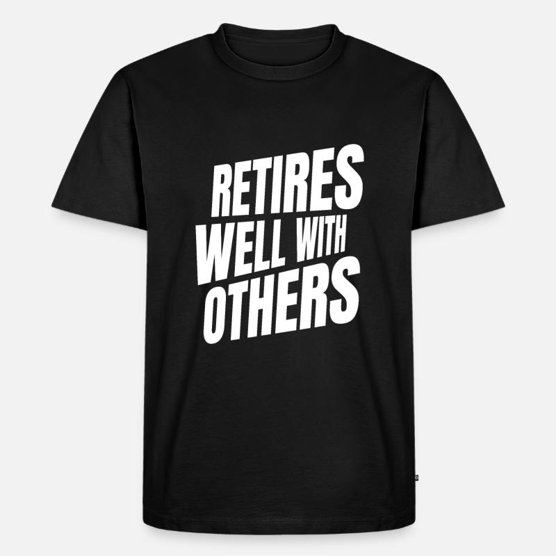 Rentner Rente - Männer Premium Bio T-Shirt - Schwarz
