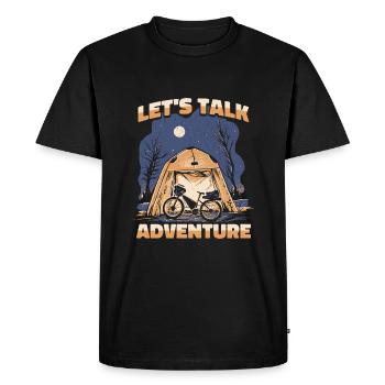 Éclaireur - T-shirt Premium bio Homme - noir - Devant - Nico (187cm)