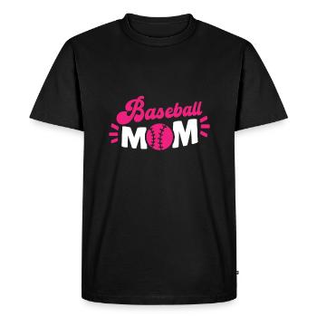 Maman baseball, maman baseball - T-shirt Premium bio Homme - noir - Devant - Nico (187cm)