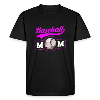 Maman baseball, maman baseball - T-shirt Premium bio Homme - noir - Devant - Nico (187cm)