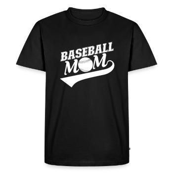 Maman baseball, maman baseball - T-shirt Premium bio Homme - noir - Devant - Nico (187cm)