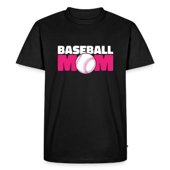 Maman baseball, maman baseball - T-shirt Premium bio Homme - noir - Devant - Nico (187cm)