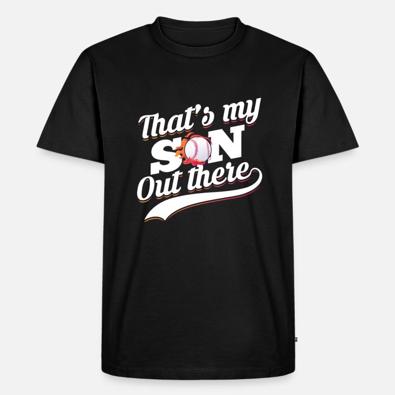 Baseball Mutter Baseball Mama - Männer Premium Bio T-Shirt - Schwarz