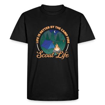 Scout - Men's Premium Organic T-Shirt - black - Front - Nico (187cm)
