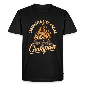 Scout - Men's Premium Organic T-Shirt - black - Front - Nico (187cm)
