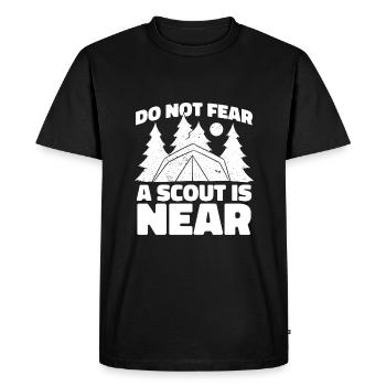 Éclaireur - T-shirt Premium bio Homme - noir - Devant - Nico (187cm)