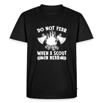 Éclaireur - T-shirt Premium bio Homme - noir - Devant - Nico (187cm)